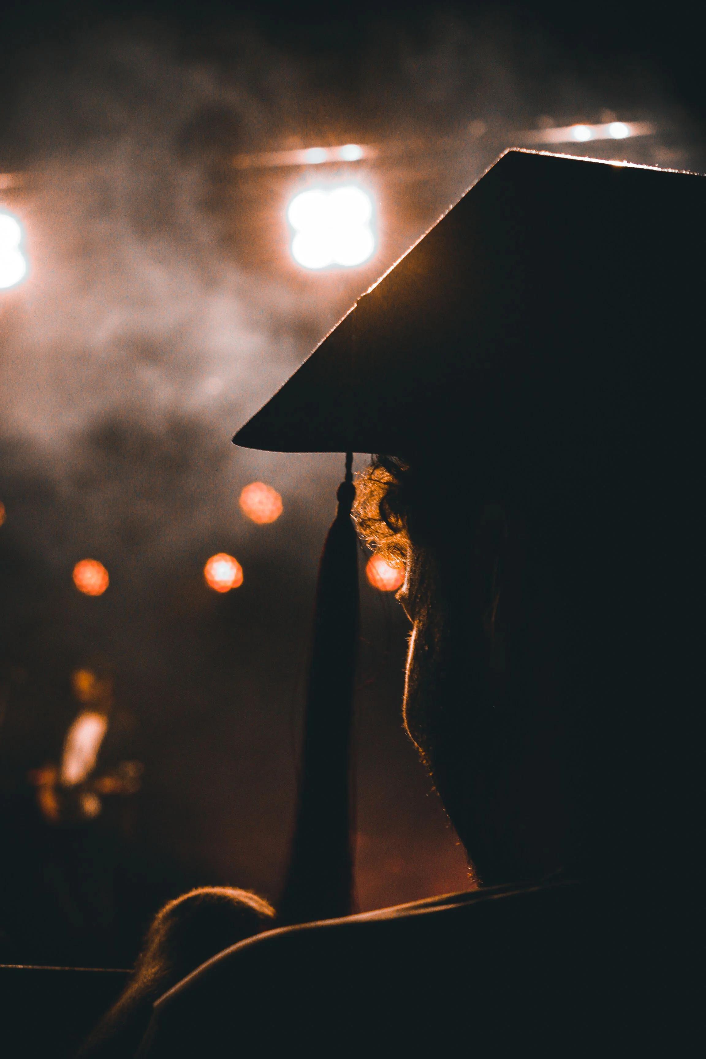 Graduates at a commencement ceremony