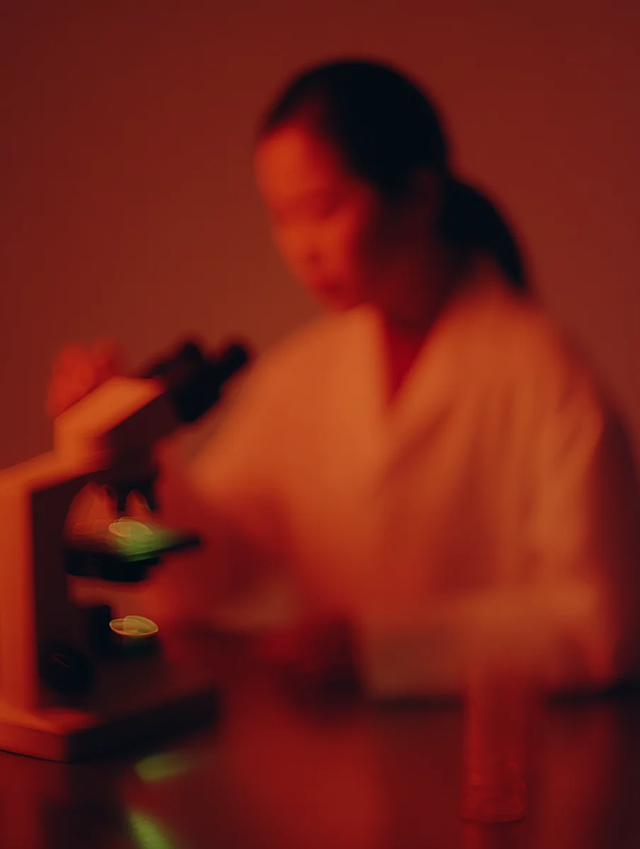 A scientist working in a laboratory